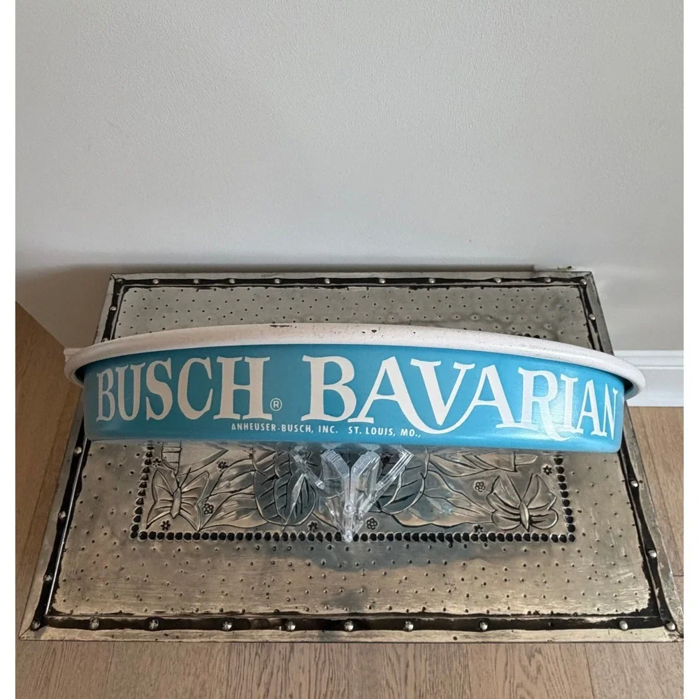 Vintage‎ 1960's Metal Busch Bavarian Bar Tray 13